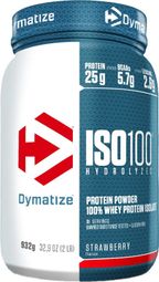Iso-100 Hydrolyzed (932g) - Dymatize - Fraise -  Whey Hydrolysée