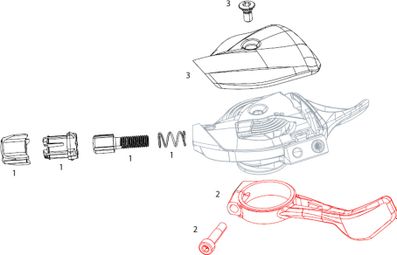 Gâchette Sram X01 Eagle Droite