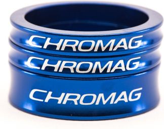 Espaciadores de dirección Chromag Aluminio Azul