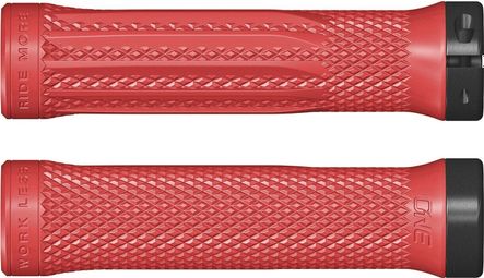 Paire de Grips OneUp Lock-On Rouge