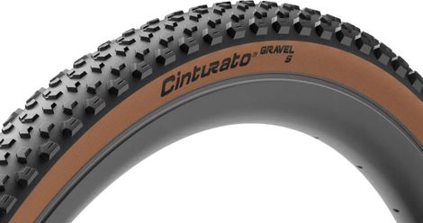 Pirelli Cinturato Gravel S Classic 700 mm Tubeless Ready Reifen Weich SpeedGrip Beige Flanken