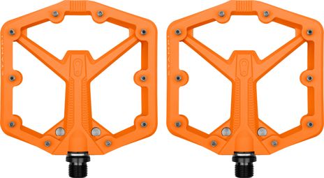 Crankbrothers stamp 1 gen 2 - pedales planos grandes naranja