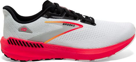 Chaussures Running Brooks Launch GTS 10 Blanc Rouge Homme