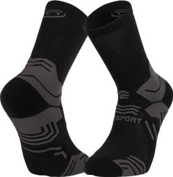 Bv Sport Trek GR Haute Wandersocken Schwarz/Grau