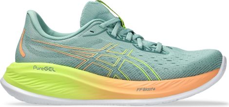 Chaussures Running Asics Gel-Cumulus 26 Paris Vert/Orange/Jaune Femme