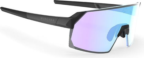 Lunettes Mundaka RAPTOR Noir Mat / CX Revo Polarisé Cat.3 Bleu