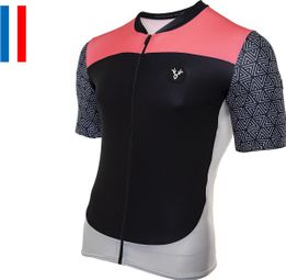 Maillot Manches Courtes LeBram Aspin Noir Coupe Ajustée