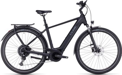 Cube Touring Hybrid Pro 500 Elektro-Hybrid-Fahrrad Shimano Deore 11S 500 Wh 700 mm Schwarz 2023