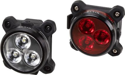 Pack Phare vèlo avant et arrière Lite 12020 lumens