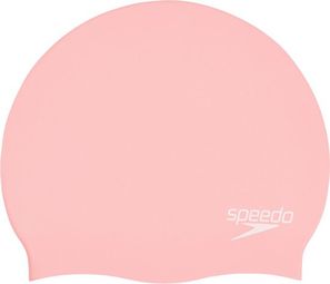 Bonnet de Bain Speedo Plain Moulded Silicone Rose