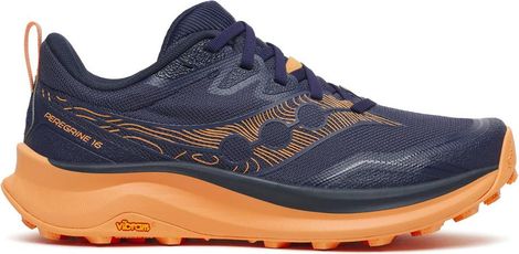 Zapatillas de trail Saucony Peregrine 16 azul/naranja para mujer