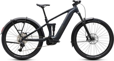 Cube Stereo Hybrid One44 Pro 800 FE Full-Suspension Electric Mountain Bike, Shimano 12V, 800 Wh, Bosch 120 Nm, 27.5'', Anthracite Gray / Black, 2027