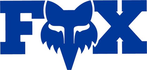 Sticker Vossenhoofd X 18 cm Blauw