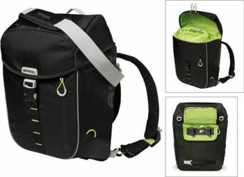 Basil Miles Dawypack - Bag du vélo sportif - Unisexe - noir / citron vert