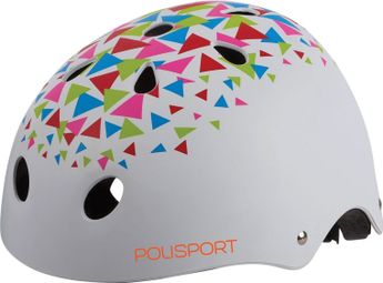 Polisport casque de vélo urban radical triangles blancgoudanje