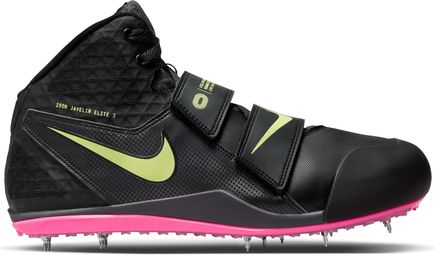 Zapatilla de Atletismo Unisex <strong>Nike Zoom Javelin Elite 3 Negro Rosa Amarillo</strong>