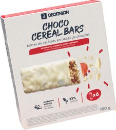 DECATHLON Nutrition White Chocolate/Red Fruit Cereal Bars 6x30g