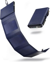 Sunslice Photon Mini Chargeur Solaire Portable avec Batterie Externe Intégrée Bleu