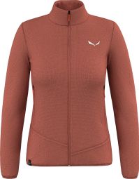 Salewa Puez Rocca Polarlite Dames fleece Jas Rood