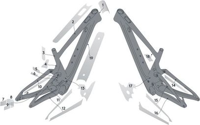 Kit de Protection Syncros pour Cadre Scott Lumen eRIDE Transparent Brillant