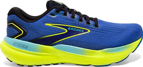 Brooks Glycerin 21 Running Shoes Blue Yellow Men's