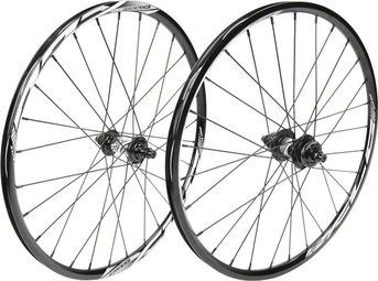 Paire de Roues BMX Excess XLC-2 Mini/Expert 20'' | 10 mm | 28 Trous Noir