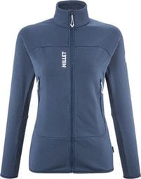 Forro polar Millet Fusion Grid azul para mujer