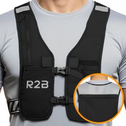 Gilet d'hydratation R2B avec poches de rangement - Taille unique adulte - Réfléchissant