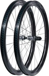 Paire de Roues Carbone 45P PRO 5 Route Disc Moyeux SSR / 700mm / 12x100-12x142mm / centerlock