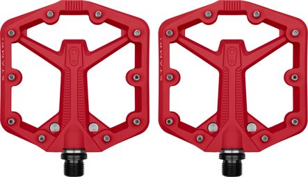 Crankbrothers stamp 1 gen 2 - kleine platte pedalen rood