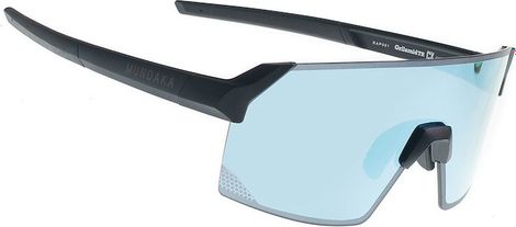 Lunettes Mundaka RAPTOR Noir Mat / CX Full Revo Cat.3 Bleu Platine