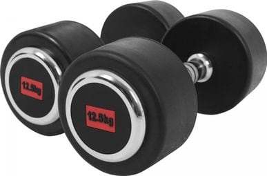 Haltères ronds Gorilla Sports PRO - De 2 5 à 50 KG - Poids : 25 KG(2 x 12 5 KG)