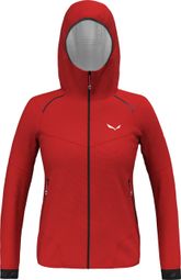 Veste Imperméable Femme Salewa Pedroc Powertex 2.5L Light Rouge