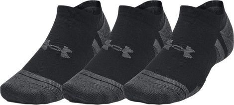 3 paar Under Armour Performance Tech Invisible Socks Zwart Unisex