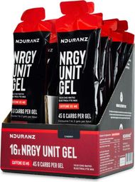 Pack 16 gels Nduranz caféine cerise