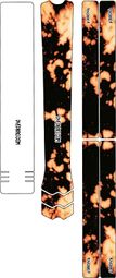 Dyedbro Frame Protection Kit Bleach Tie Dye Black Orange