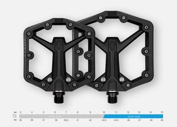 Paire de Pédales Plates Crankbrothers Stamp 1 Gen 2 - Large Noir — vue 5