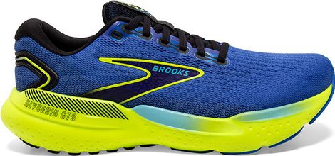 Brooks Glycerin GTS 21 Running Shoes Blue Yellow Men's