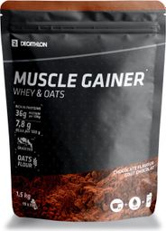 Boisson protéinée Decathlon Nutrition Muscle Gainer Whey&Oats Chocolat - 1.5kg