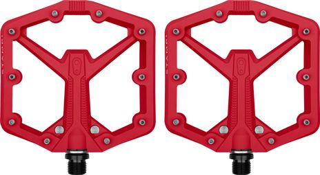 Paire de Pédales Plates Crankbrothers Stamp 1 Gen 2 - Large Rouge