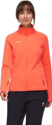 Chaqueta polar Mammut Aconcagua Naranja para mujer