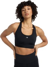 New Balance Essential Run Bra Black Women's
