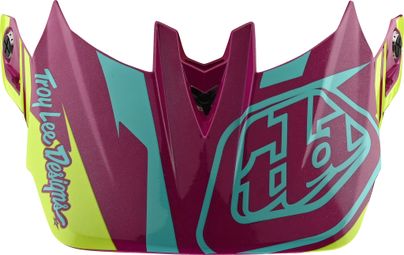 Vervangvizier voor Troy Lee Designs D4 Violet/Geel Helm