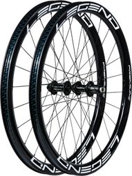 Paire de Roues Carbone 40P Premium 5 Route Allroad Disc 700mm / 12x100-12x142mm / Shimano-Sram /centerlock