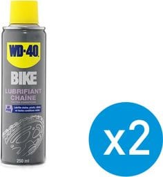 Pack 2 Spray WD-40 Lubrifiant Chaîne Toutes Conditions 250ml