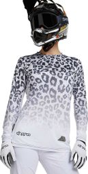 Dharco Damen Langarmtrikot Signiert Amaury Pierron Leopard Weiß