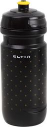 Bidon cyclisme Eltin 600ml noir et jaune