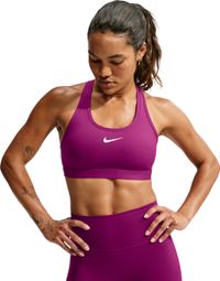 Nike Swoosh sportbeha met gemiddelde ondersteuning, roze, voor dames