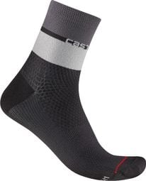 Castelli Elégente 12 Socken Schwarz Grau