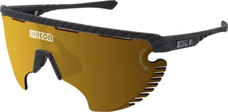 Scicon Sports Aerowing Lamon Lunettes De Soleil De Performance Sportive (Scnpp Multimireur Bronze/Compagnon De Carbone)